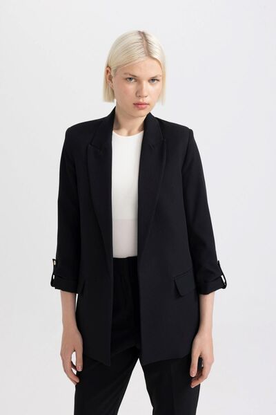 DeFacto Regular Fit Ceket Yaka Basic Blazer Ceket C3215AX24SM