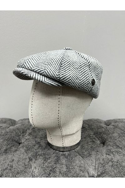Makro Optik 8 Pieces Winter Wool Hat Fish Back ( Peaky Blinders )