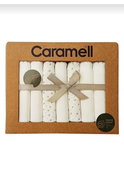 Caramell حفاضات للفم من القطن العضوي مكونة من 7 قطع