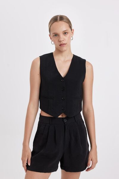 DeFacto Μοντάλ κοντό σορτς ποδιών - κανονική εφαρμογή, κανονική μέση X4722AZ24HS