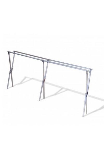 Galvanizraf Multi-Purpose Wooden Campet Set - Picnic - Market Bench Galvanized Coated