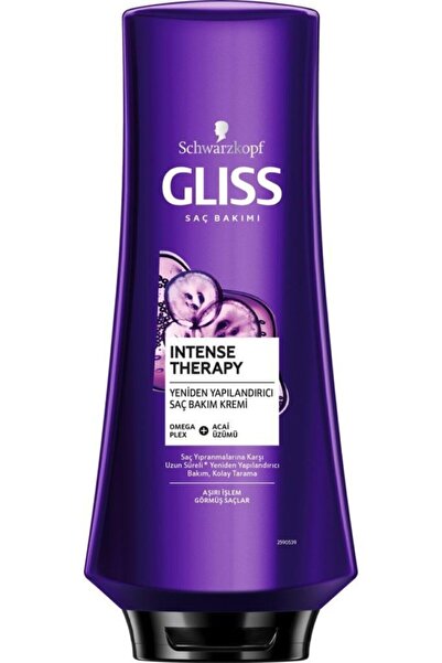 Gliss Intense Therapy Yeniden Yapılandırıcı Saç Bakım Kremi - Omega Plex Ve Acai Üzümü Ile 360 ml