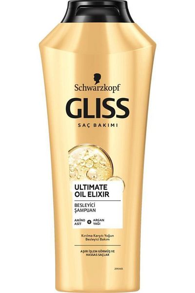 Gliss 360 ml Ultimate Oil Elixir Nourishing Shampoo - Amino Acid and Argan Oil