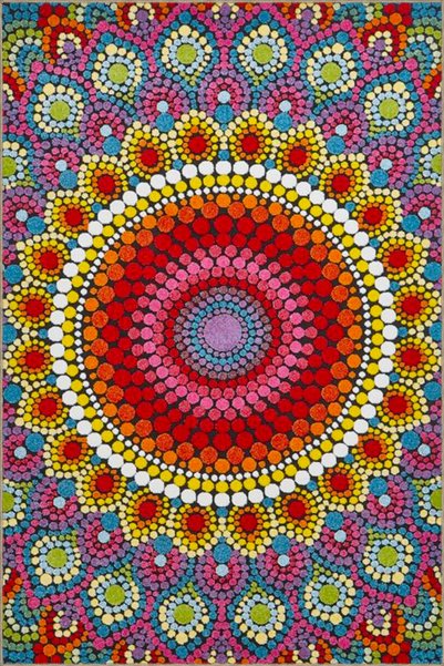 Rugs Modern Halı Υφαντό χαλί με μοτίβο με θέμα τον ήλιο και πλενόμενο χαλί mi...