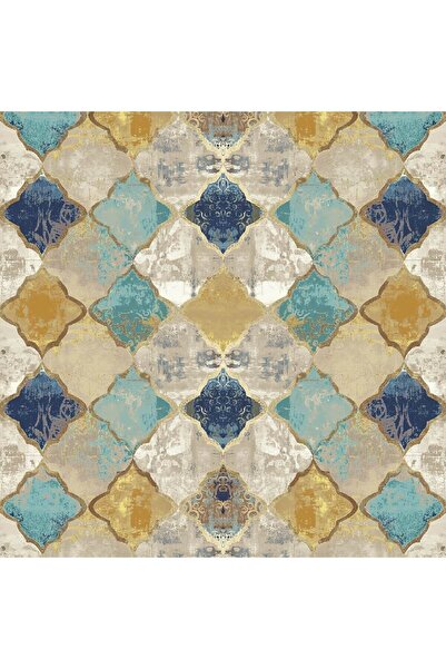 In House Soft Velvet Turkish Rectangular Door & Bath Mat -Multicolor - 60x40 cm