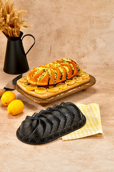 Mabeyn Granit Yanmaz Yapışmaz Baton Kek Kalıbı Gri