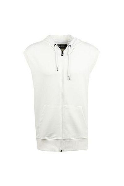 The Crow Zippered Collar White Men's Sweatshirt Tc3900-100 Saw