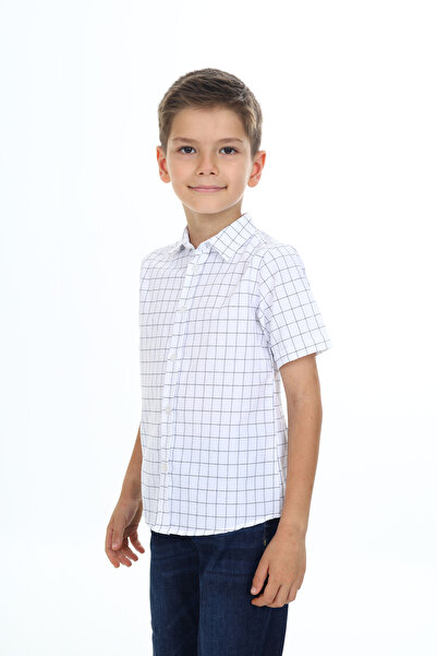 e-çocuk Βασικό πουκάμισο για αγόρι - καρό σχέδιο 0003