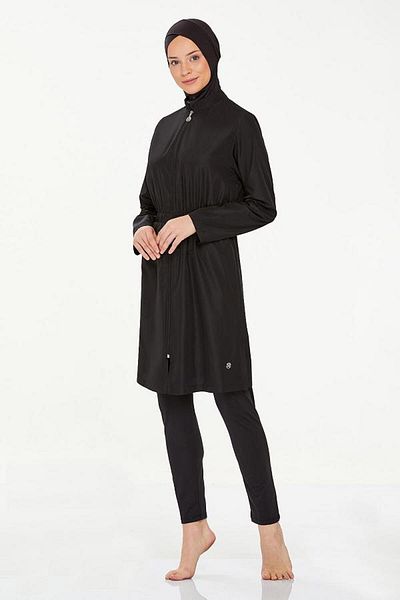 MARESİVA 8070 Model - Zippered Long Sleeve Swimsuit