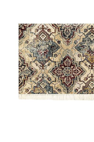 In House Soft Velvet Turkish Rectangular Door & Bath Mat -Multicolor - 60x40 cm