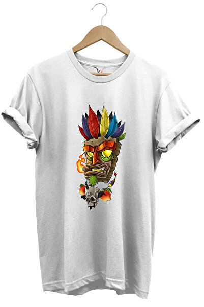 WİDİ Футболка з принтом у вигляді графіті з мотивом татуювання індіанця, прям...