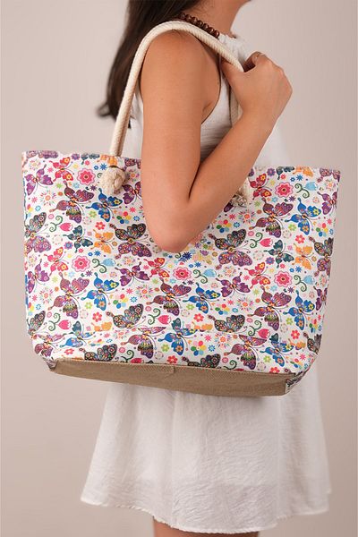 SİMEREV HALI HOME CONSEPT Casual Women's Shoulder Bag for Summer and Winter - Lined and Zippered