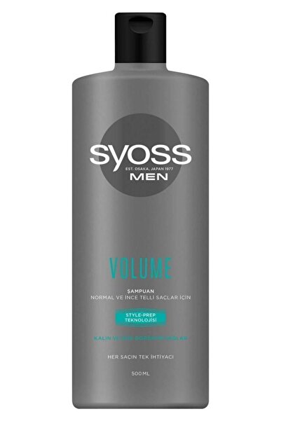 Syoss Men Volume Kalın Ve Gür Görünümlü Saçlar Şampuan 500 ml X 2 Adet