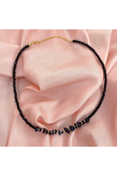Elifsu Jewelry بالأحجار الطبيعية * قلادة بتصميم توحيد من الأحجار اللامعة