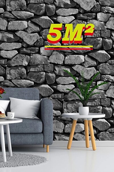 Bien Duvar Kağıtları Bien Exclusive 5329 Taş Desenli Premium 3d Stone Duvar K...
