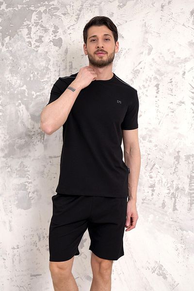 Damat Ds Groom Maschio Cotton Shorts Set BLACK