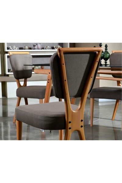 VOWTURKEY Palace Iskandinav Masa Takımı - Camlı - Mutfak- Salon Masa Takımı