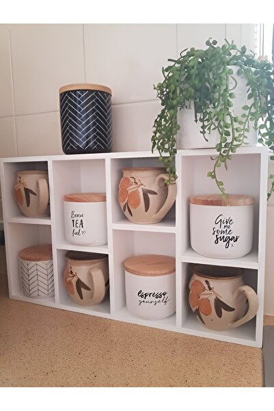 GKE HOME 8 Raflı Kupa Rafı