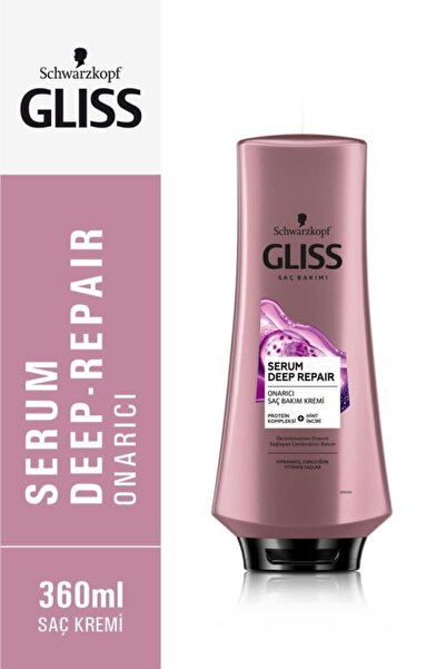 Gliss Serum Deep Repair Onarıcı Şampuan 500 ml Ve Saç Kremi 360 ml