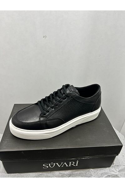 SÜVARİ Δερμάτινα παπούτσια casual με λευκή σόλα