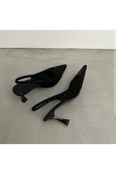 JAMASHOSE Pantofi cu toc pentru femei Magnolia negru