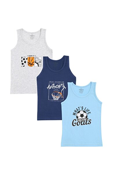 vitmo 3-Piece Cotton Tank Top Set for Boys - Mixed Patterns