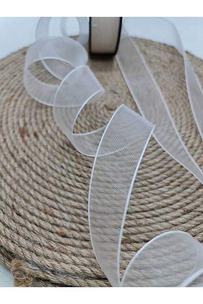 Esteks Dantel ve Tekstil Aksesuarları 25 mm Chiffon Ribbon - 20 m