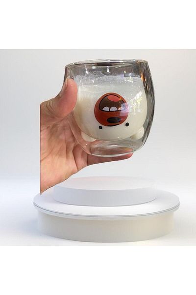 Paşabahçe Qingdao Glass Cup with Teddy Bear - Q001 Model 300cc