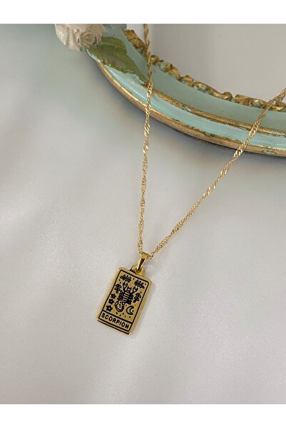 Asia by Leuvoié Altın Kaplama Akrep Burcu Kolye Scorpion