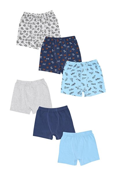 vitmo Σετ 6 βαμβακερών αθλητικών και ομαδικών μπόξερ για αγόρια