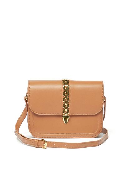 Flora Bella by Shoexpress Chainlink Accented Crossbody Bag