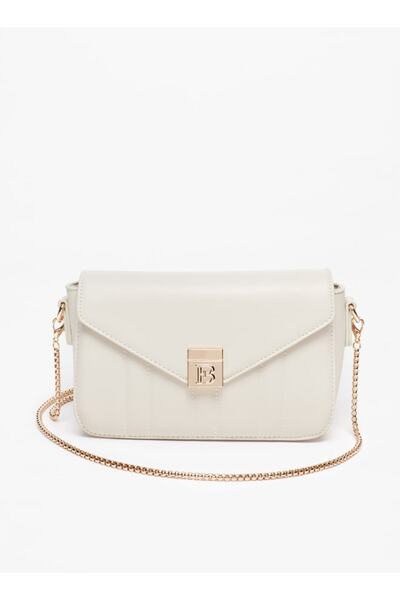 Flora Bella by Shoexpress Solid Crossbody Bag with Detachable Chain Strap - W...