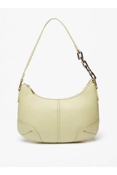 Flora Bella by Shoexpress Solid Shoulder Bag with Chainlink Accent