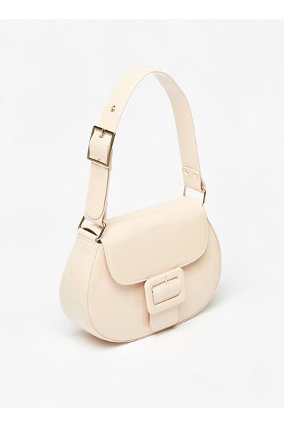 Flora Bella by Shoexpress Solid Shoulder Bag with Buckle Detail