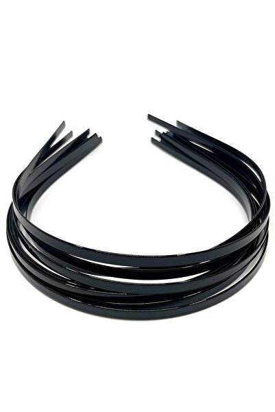 Kezban Tekstil Coroană din sârmă metalică neagră 5 mm 12 buc Coroană de păr