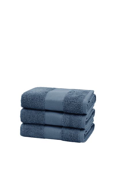 Yataş Essentials Σετ πετσετών επισκεπτών 3 τεμαχίων Navy - 30x50 cm