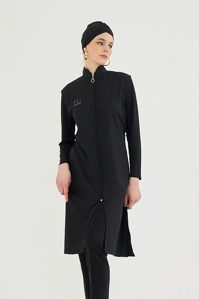 REMSA Μαύρο Μαγιό Hijab - T703-116, Πλήρως Κάλυμμα