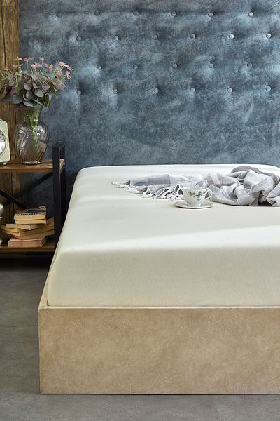 Medaillon Home Single and Double Cream Combed Cotton Elastic Sheet