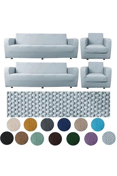 BTF HOME Mikropetek Stretch Elastic Sofa Cover Set - 3 3 1 1 Sofa Sofa Bed Cover and Seat Covers