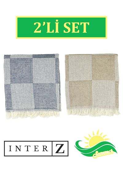 INTER Z Σετ 2 πετσέτες θαλάσσης με σχέδιο πούλι 70x155 εκ.