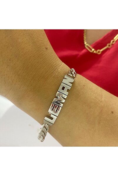 simurg jewellery Oynar Harfli Kişiye Özel Gümüş İsimli Yüzük