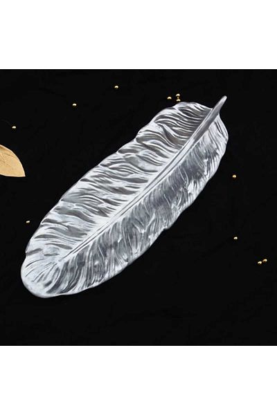 rakaymu Decorative Feather Look Plate