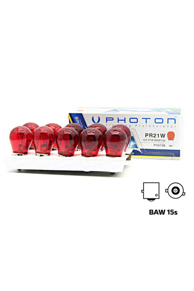 Photon Pr21w 93 Tek Duy Kırmızı Yakın Tırnak Ampul 10 Adet