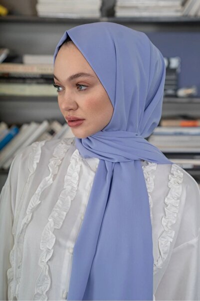 İSTANBULSTYLEMODA حرير المدينة الزرقاء - شال عالي الجودة بلون التوت، 190x70 Sal2306