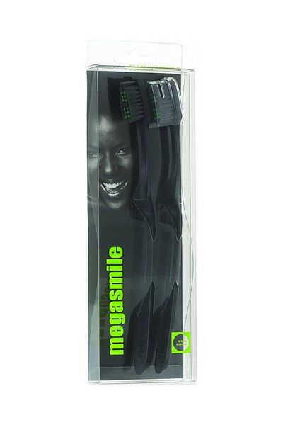 MegaSmile Ö36 Black Whitening Toothbrush 2 Pack