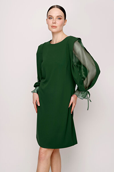 Nefeli Organze Kol  Elbise