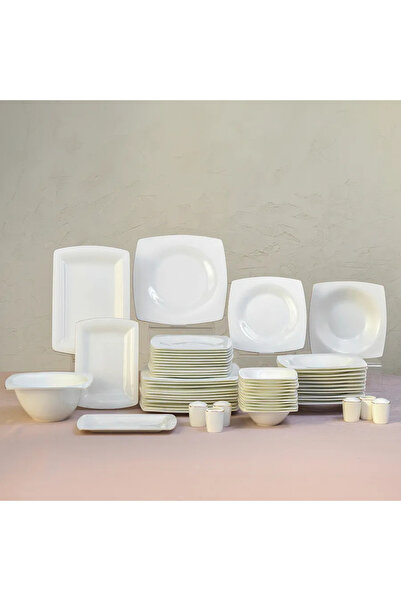 Karaca Fine Pearl Dara 58 Parça 12 Kişilik Yemek Takımı Gold