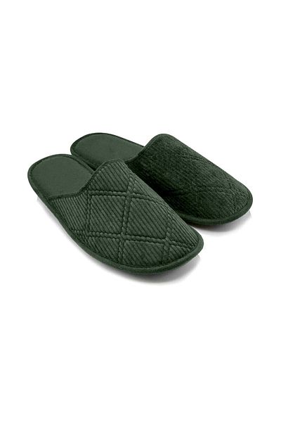 İncim Πράσινες παντόφλες Comfort House Unisex - Άνετο δώρο Dowry Groom Guest Slippers 37-45