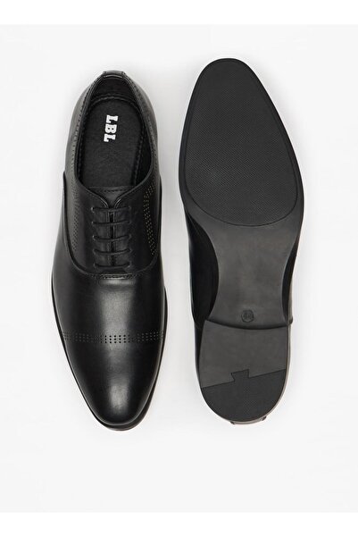 LBL by Shoexpress Solid Oxford Shoes with Lace-Up Closure
