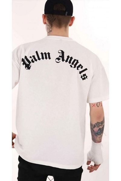 Palm Angels Off-White Printed.t.shirt